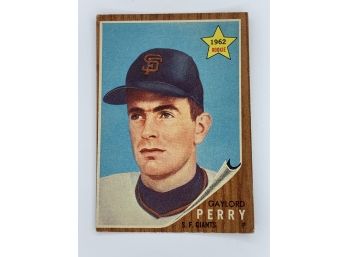 1962 Topps Gaylord Perry Rookie Vintage Collectible Card