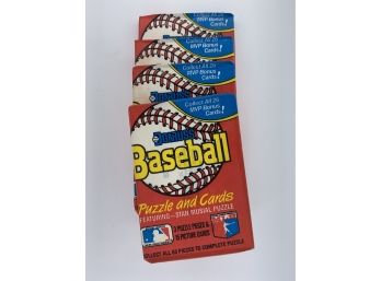 1988 Donruss Baseball Packs Four Packs Vintage Collectible Card