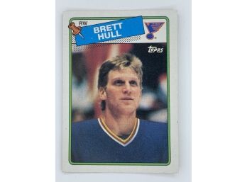 1988 Topps Brett Hull Rookie Vintage Collectible Card
