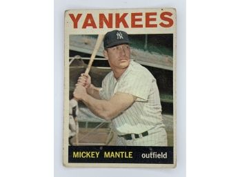 Vintage1964 Topps Mickey Mantle  Collectible Card