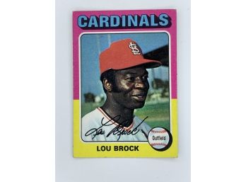 1975 Topps Lou Brock Mini Vintage Collectible Card