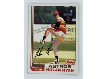 1982 Topps Nolan Ryan Vintage Collectible Card