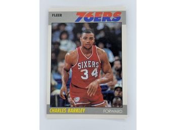 1987 Fleer Charles Barkley 2nd Year Vintage Collectible Card