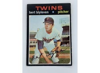 1971 Topps Bert Blyleven Rookie Vintage Collectible Card