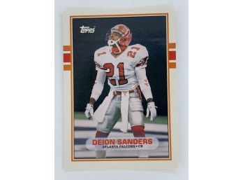 1989 Topps Traded Deion Sanders Vintage Collectible Card