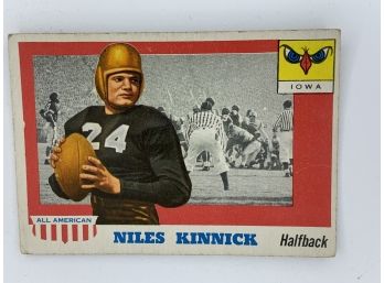 1955 Topps All American Miles Kinnick Vintage Collectible Card