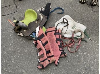 Group Of Children's Equestrian Riding Equipment