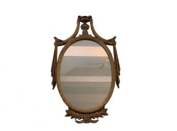 Gold Oval Wall Mirror With Birds