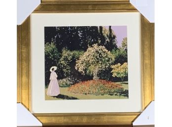 Monet, Claude (1840-1926, French) Lithograph Titled Woman In A Garden