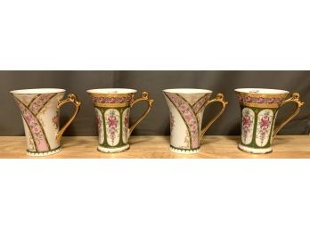 Four Sorelle Tall Porcelain Cups