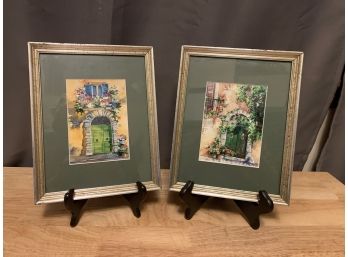 Pair Small Framed Prints