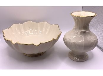Small Lemox Vase & Bowl