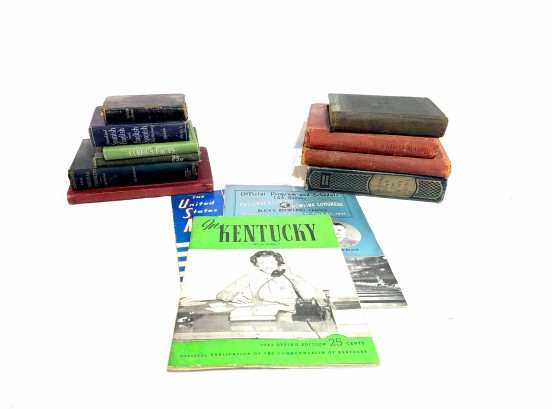 Group Of Antique And Vintage Books And Magazines