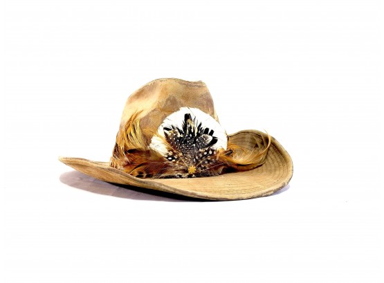 Boot Hill Feathered Suede Cowboy Hat