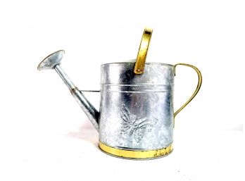 Silver And Gold Toned Watering Can