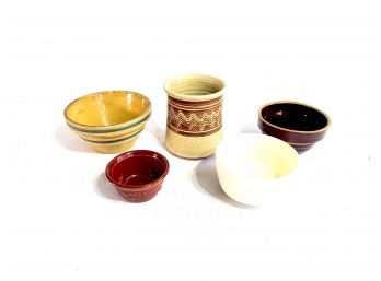 Group Of Clay Bowls