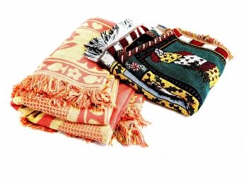 Pair Of Hand-woven Blankets