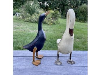 Adorable Wooden Geese