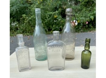 Lot Of Antique And Vintage Bottles