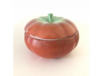 Vintage Tomato Ceramic Jar By PV Czechoslovakia