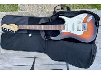 Peavy Predator Electric Guitar Body W/ Strap & Soft Case FOR PARTS