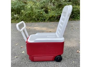 Igloo Cooler On Wheels With Handle