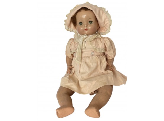 17 Inch Antique EFFANBEE Composition Doll-sleep Eyes-looks Like Original Time Period Clothes