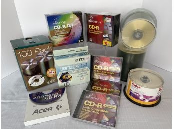 200 Plus CD-R, CD-RW, DVDR Lot Mostly New In Package, Some Have Been Opened