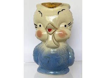 Shawnee Pottery Owl Jug/pitcher Very Well Preserved! Great Color!