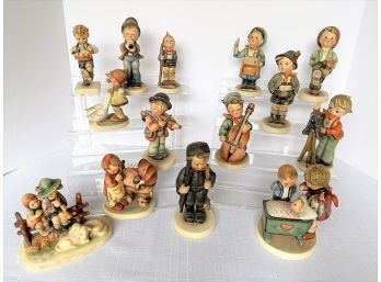 Lot Of 13 Hummel Figurines And One Napco Cameraman AN13
