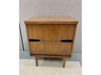Mid Century Modern Two  Drawer Chest Or Side Table