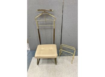 Mid Century Valet Butler Chair Together With Mid Century Magazine Rack Stand
