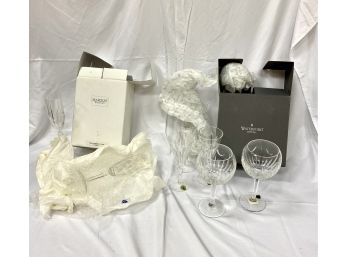 Selection Of Waterford Crystal Including Pair Marquis Flutes And Love Goblets