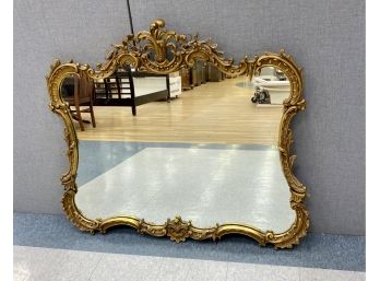 Large Carved Gilt Wood Mirror 42' X 45'