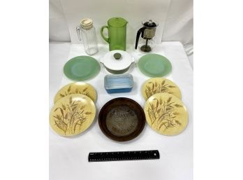 Vintage And Mid Century Items Including Pyrex, Corning, Fireking,  Cory, ARC France,  Prolon Etc