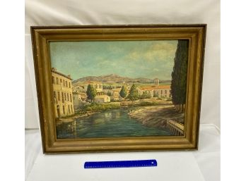 Vintage Oil Painting Signed Grant