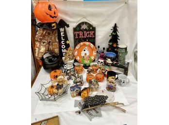 Large Collection Halloween Related Decorations
