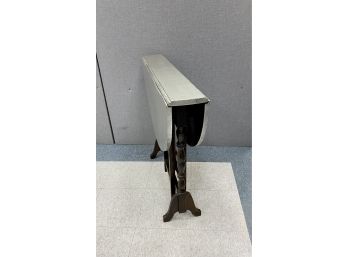 Narrow Antique Tuck Away  Drop Leaf  Table Only 6 Inches Wide