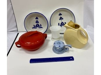 Kitchenware Including Halls And Viana Do Castelo Portugal , Fiesta And Holland