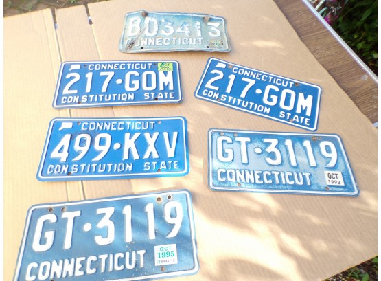 Lot Of 6 License Plates