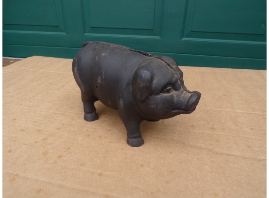 Iron Piggy Bank Vintage