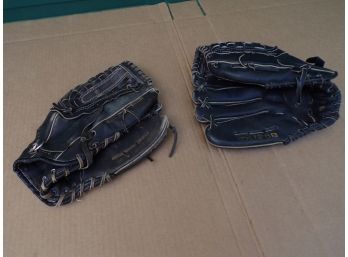 Two Easton Base Ball Gloves EX126B