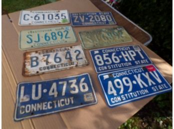 Lot Of 8 License Plates