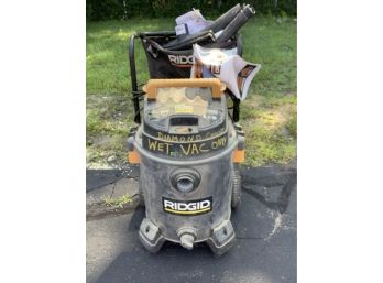 Rigid Professional 16 Gallon Wet Dry Vac With Attachments As Pictured