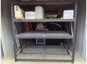 Large Industrial Grey Metal Shelving Unit #1 Great For Garage, Basement Or Tool Shed