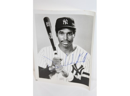 Dave Winfield Signed B&W Photo - Yankees
