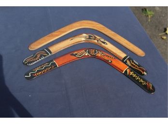 3 Australian Boomerangs