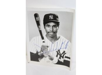 Dave Winfield Signed B&W Photo - Yankees