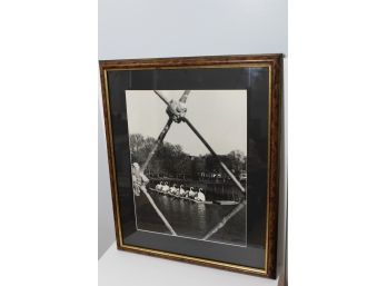 B&W Photo Print Of Swan Boats