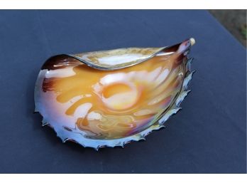 Art Glass Hand-Blown Shell
